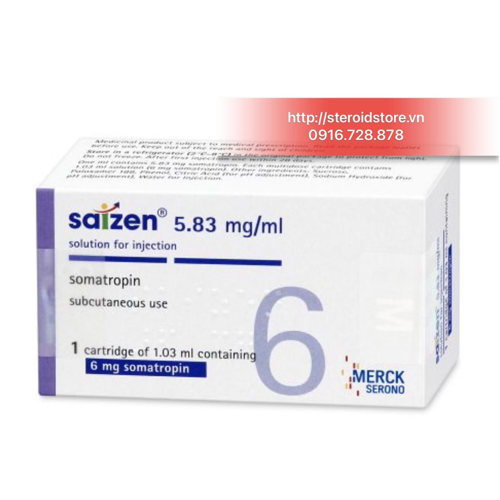 SAIZEN 6mg/1.03ml - HGH Somatropin Hãng Merck Serono