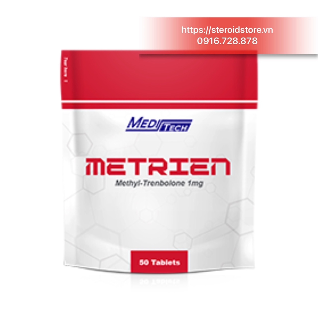 METRIEN - Methyl Trenbolone 1mg - Chính Hãng Meditech - Gói 50 Viên