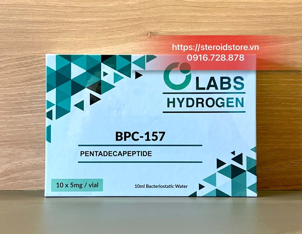 BPC 157 (pentadecapeptide 5mg) Hãng Hydrogen - Hộp 10 Lọ