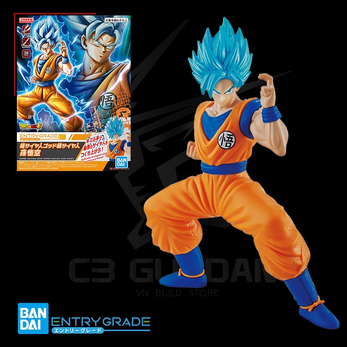 Entry Grade 02 Super Saiyan God Super Saiyan Songoku Eg Dragon Ball - 7  Viên Ngọc Rồng | C3 Gundam Vn Build Store