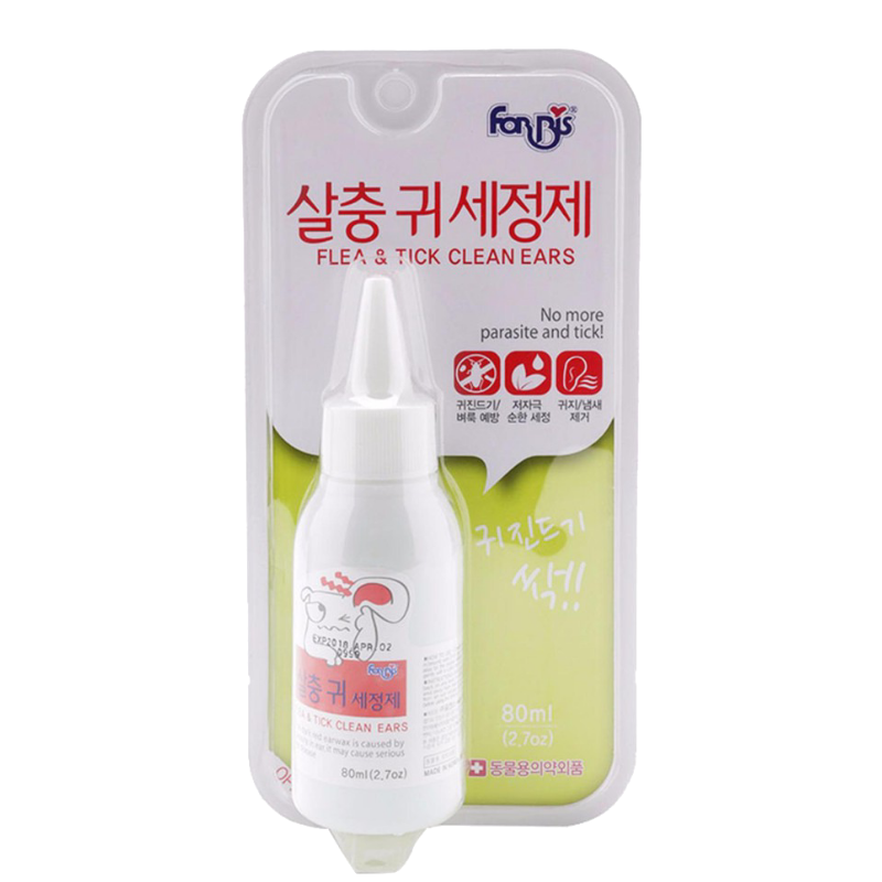 FORCANS - Dung Dịch Vệ Sinh Tai Trị Ve Và Bọ Chét Cho Chó Mèo - 80ml
