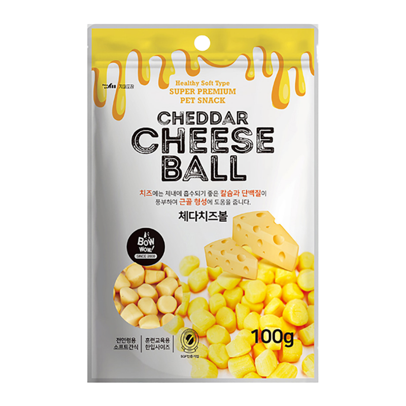 Bowwow - Cheddar Cheese Ball -  phô mai viên - 100g