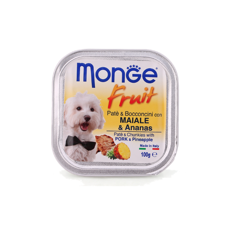 Pate chó MONGE - Pork & Pineapple - 100g