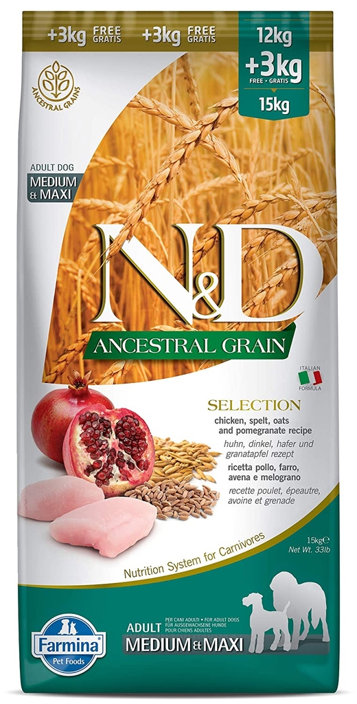 Farmina Ancestral Grain Medium & Maxi Adult 15kg