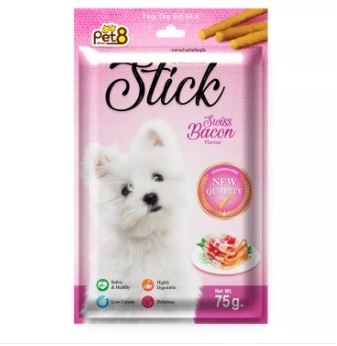 Pet8 - JST05 - Swiss Bacon 75g