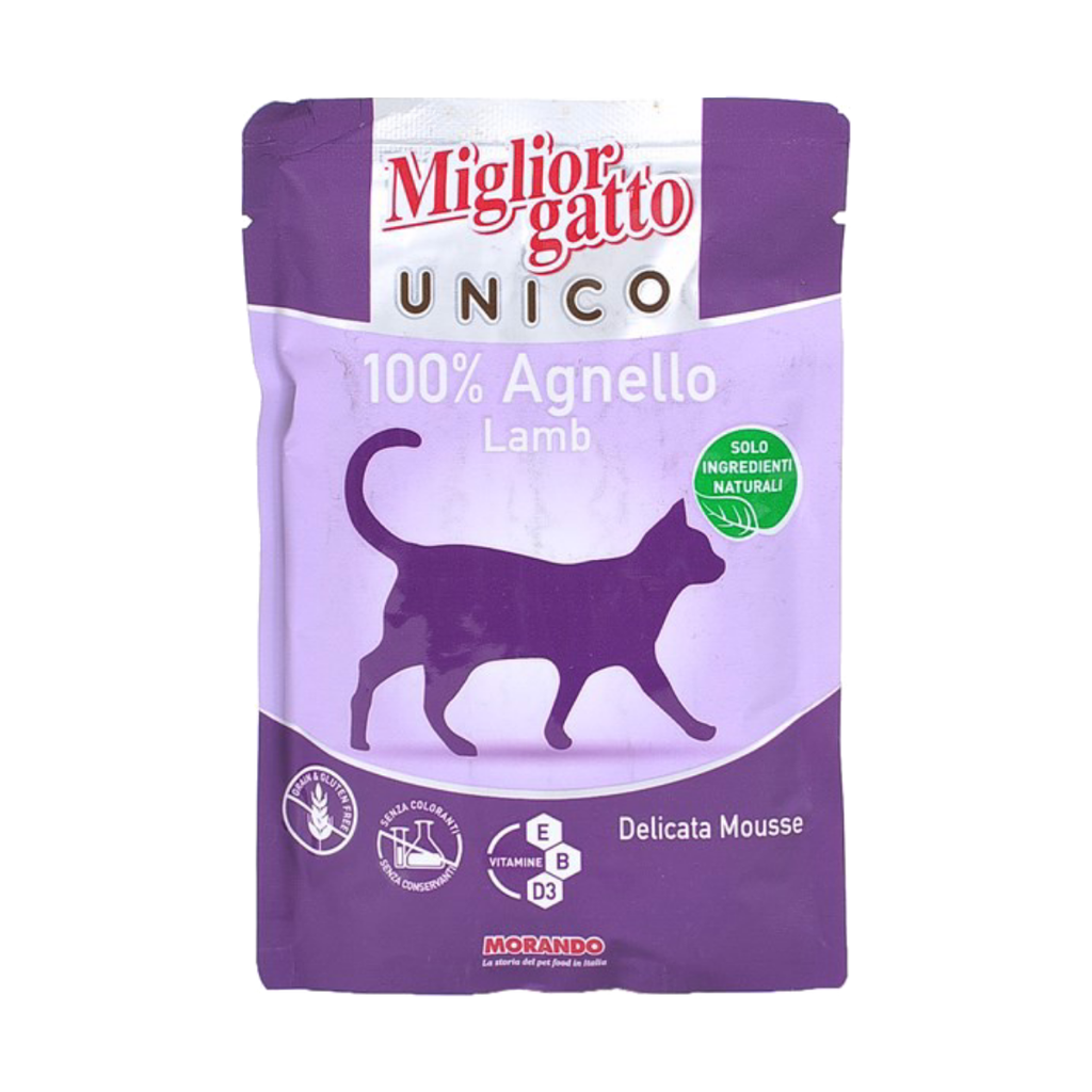 Pate mèo Miglior Gatto Unico - 100% Thịt Cừu - 85g