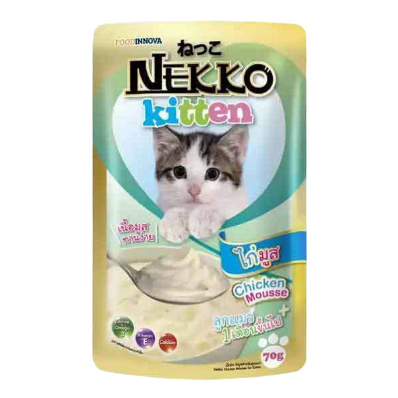 Pate mèo Nekko Kitten -  Chicken Mousse - 70g