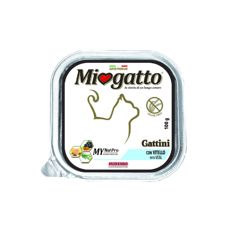 Pate mèo con MIOGATTO - Vị thịt bê - 100gr