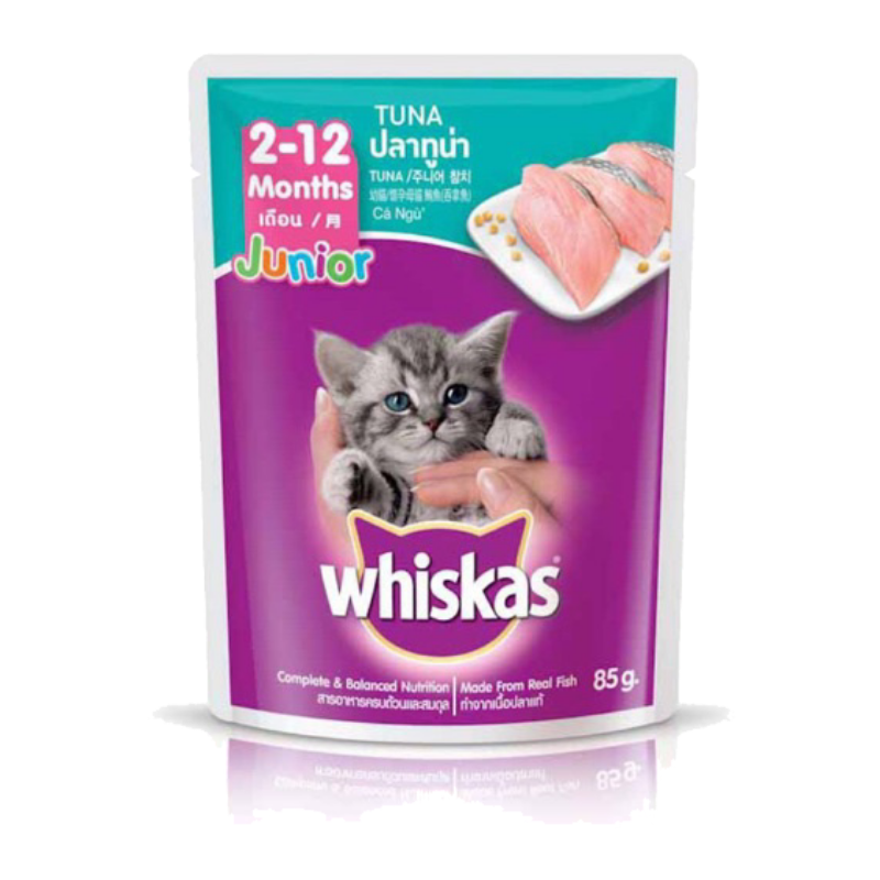 Pate mèo Whiskas cho mèo con vị Cá ngừ 80gr
