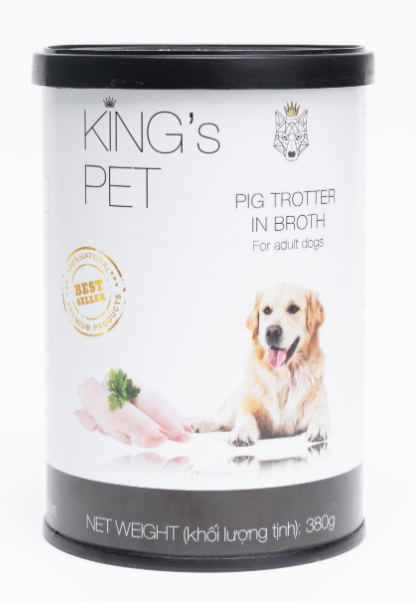 Pate King's Pet cho chó - Giò heo - 380g