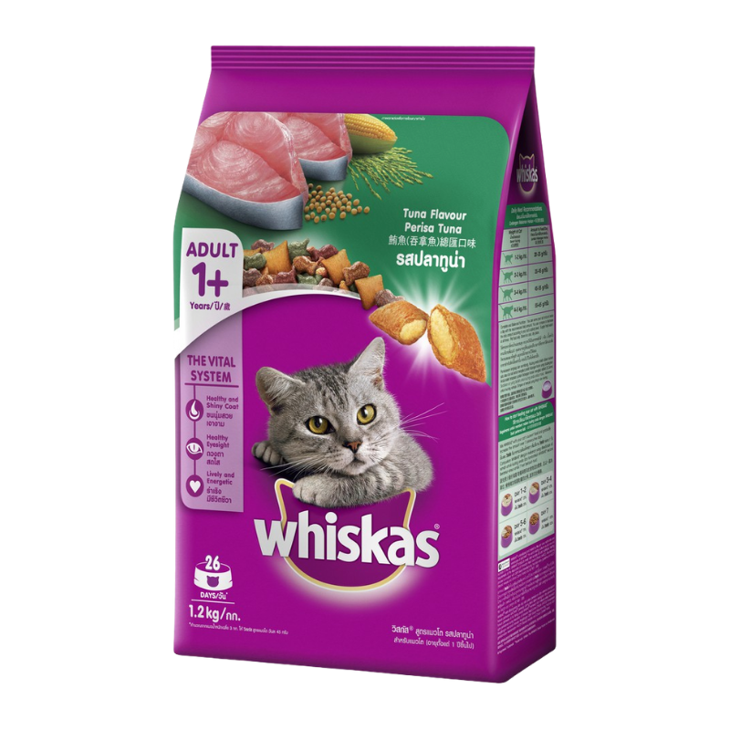 Thức ăn hạt cho mèo Whiskas - Tuna - 1.2 Kg