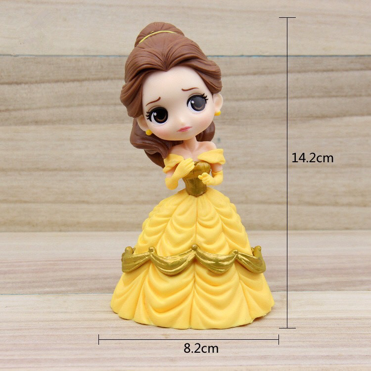 Móc Khóa Búp Bê Chibi Cô Dâu Chân Ngắn Đầm Ngắn