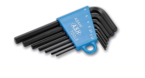 Bộ lục giác ngắn 2 đầu lục 1.5-6mm AWS0770 ASAHI Nhật Bản