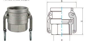 Khớp nối khóa lẫy kiểu D-Lever Lock Cupla