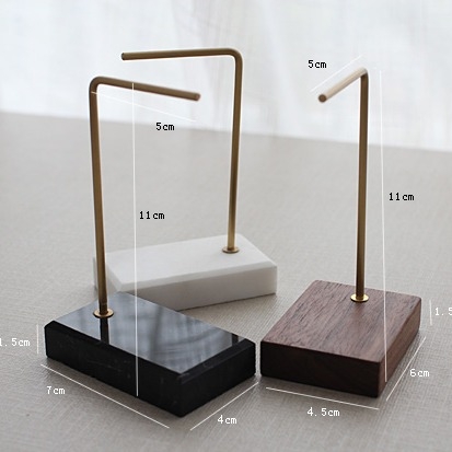 Giá treo chữ L đế cẩm thạch - trắng