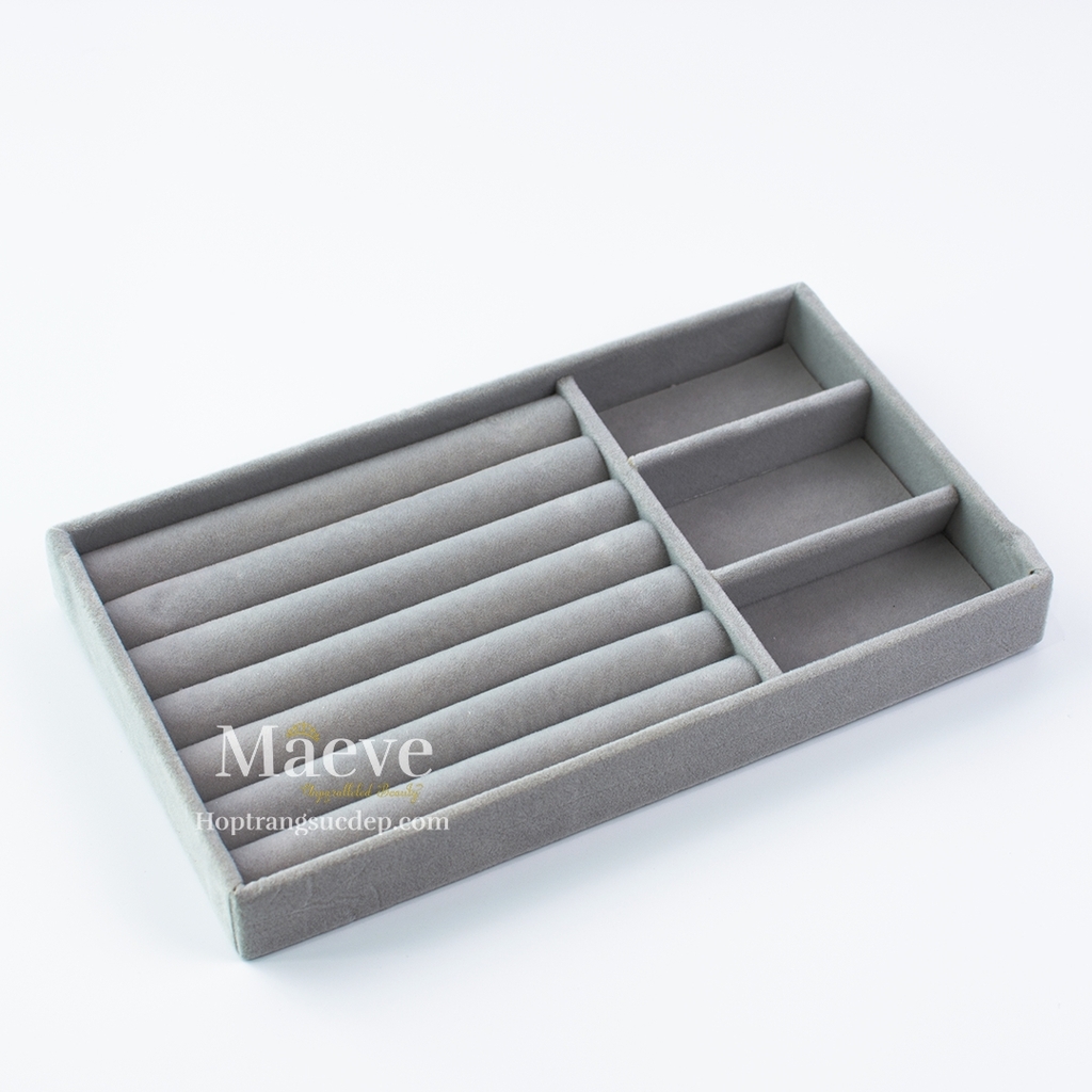 Khay xám nhung Sponge