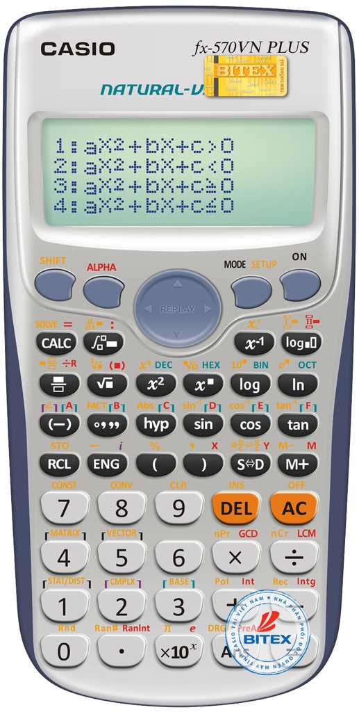Máy tính Casio VN570 Plus - Thiết bị không thể thiếu cho học sinh và giáo viên. Với khả năng tính toán nhanh chóng và chính xác, tiêu chuẩn chất lượng cao, bạn có thể yên tâm rằng mình sẽ luôn tiến bộ trong học tập.