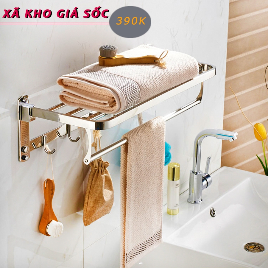 Kệ treo khăn phòng tắm Inox 304 là giải pháp tối ưu cho việc lưu trữ khăn tắm một cách sạch sẽ và tiện lợi. Sử dụng sản phẩm này, bạn không còn phải lo lắng về việc để đồ đạc trong phòng tắm, mà có thể tận hưởng một không gian phòng tắm sạch đẹp.