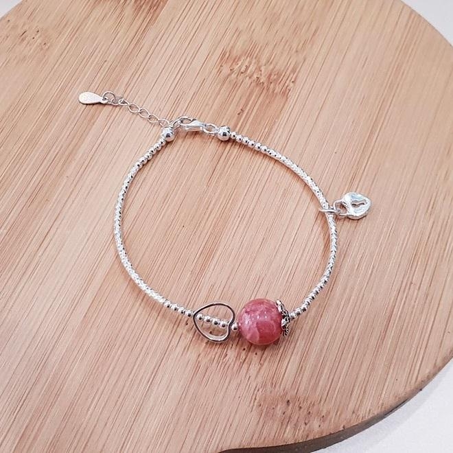 Rhodochrosite bracelet