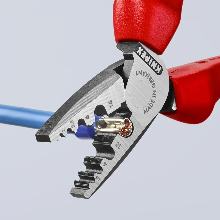 Kìm Knipex 97 78 180 Bấm Cos Pin Rỗng 0.25 16 mm² Cách Điện 1000 Volt