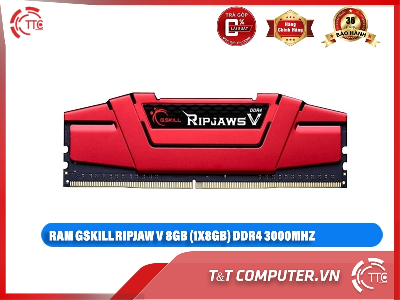 RAM GSKILL RIPJAW V 8GB (1X8GB) DDR4 3000MHZ