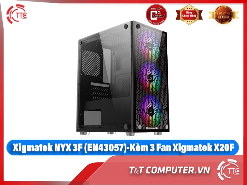 Xigmatek NYX 3F (EN43057)-Kèm 3 Fan Xigmatek X20F