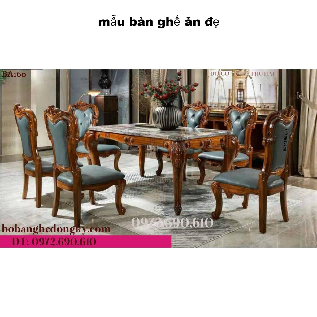 01+ Mẫu Bàn Ăn Đẹp【2019】6 Ghế Đẳng Cấp Phú Gia BA160 01+ Mẫu Bàn Ăn Đẹp【2019】6 Ghế Đẳng Cấp Phú Gia Ba160