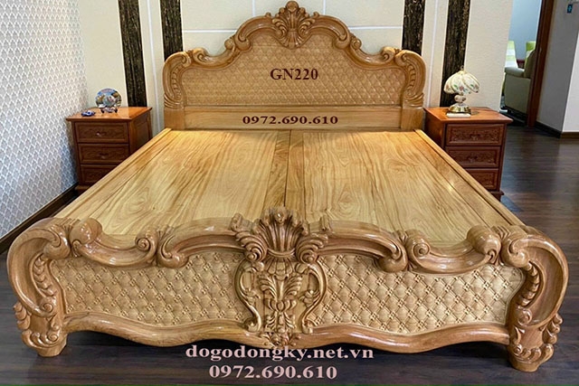 Địa Chỉ Bán Giường Ngủ Gỗ Gõ Đỏ Mẫu Đẹp, Giá Rẻ Nhất GN220