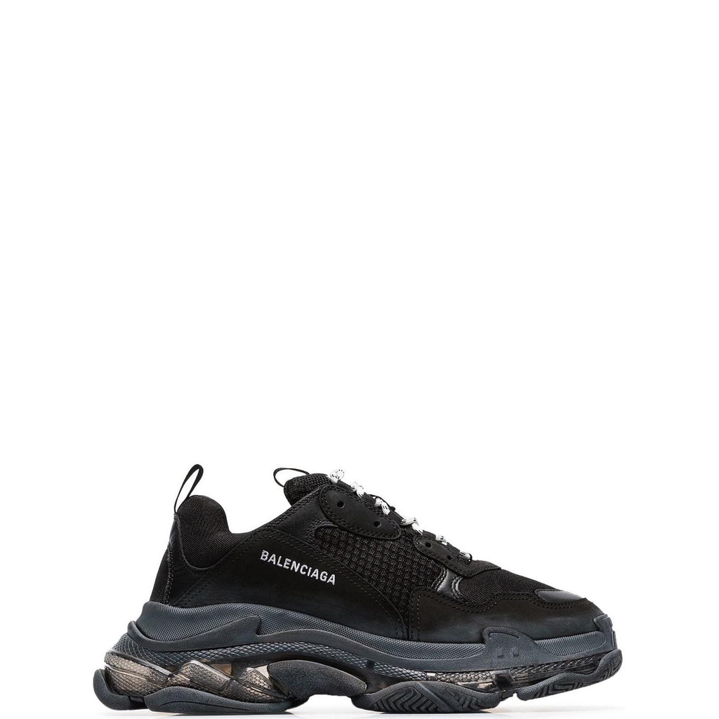 triple s black clear sole
