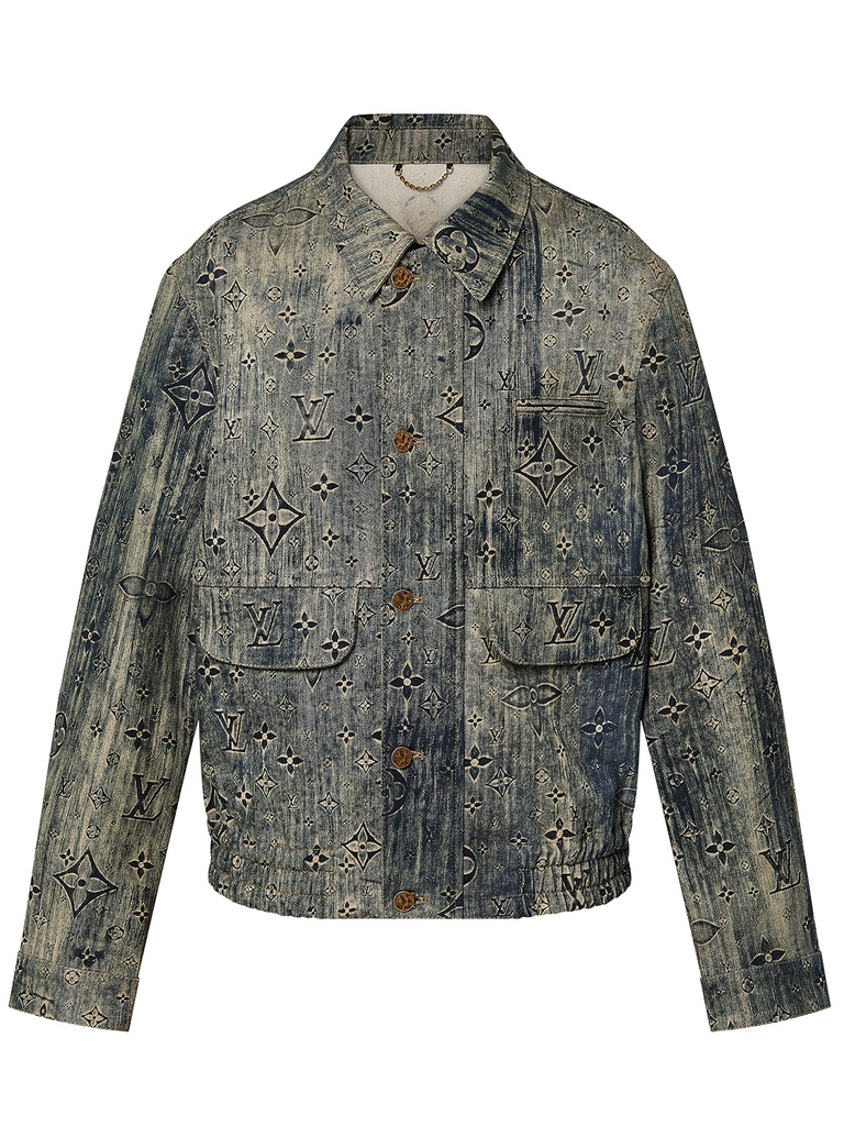 Louis Vuitton black Monogram Crazy Denim Jacket  Harrods UK