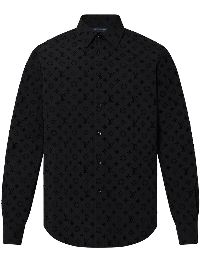 Louis Vuitton Louis Vuitton Flocked Monogram Classic Shirt