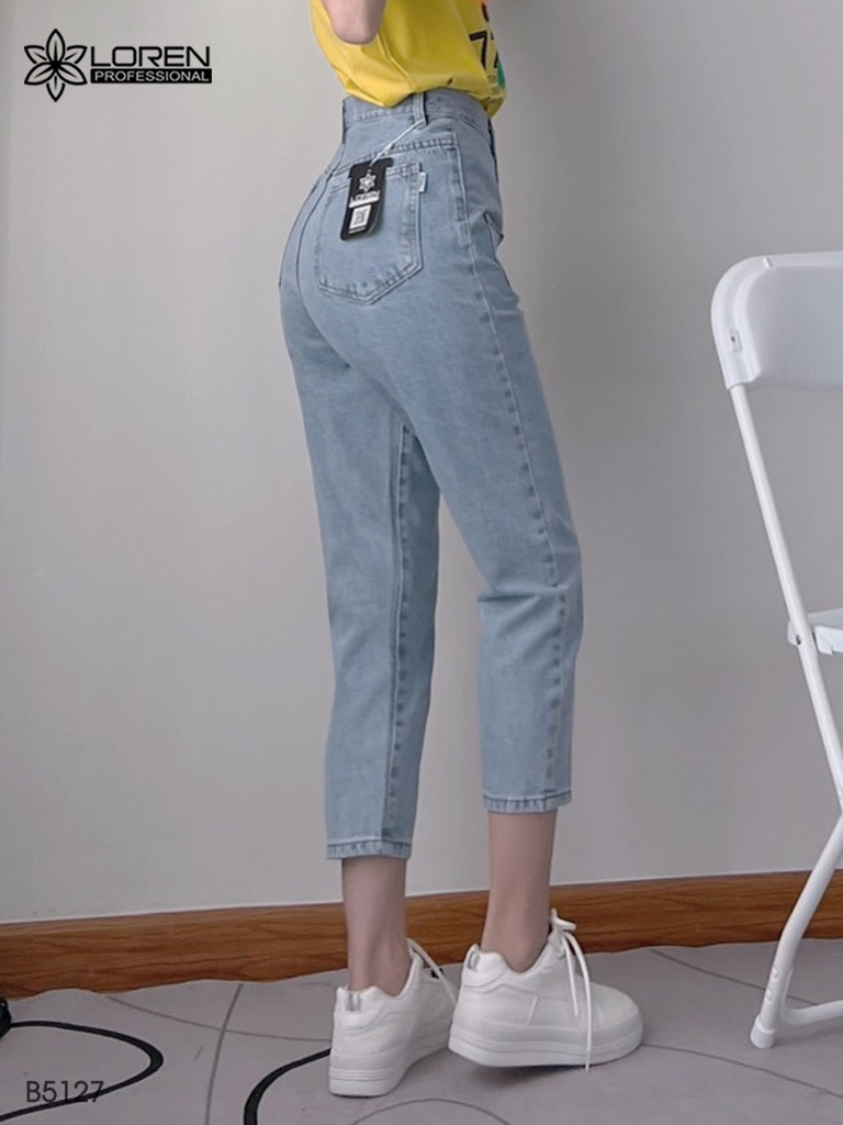 Quần jean baggy LOREN kiểu túi đắp B5127