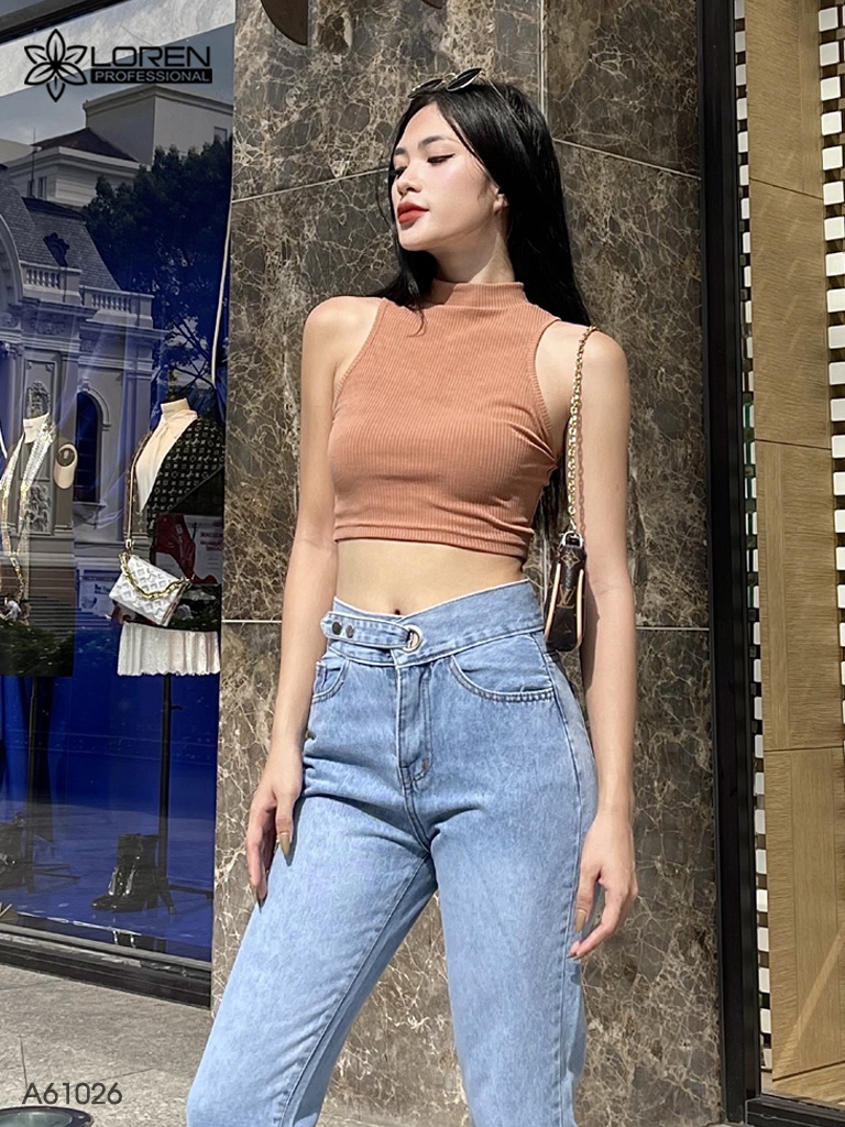 Áo nữ LOREN bo gân sát nách A61026