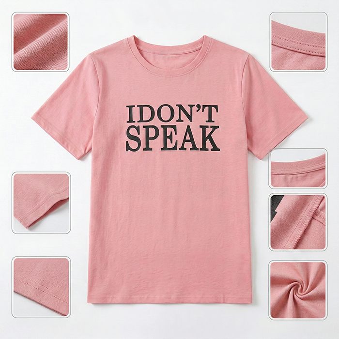 Áo thun nữ LOREN Speak ngắn tay A2965
