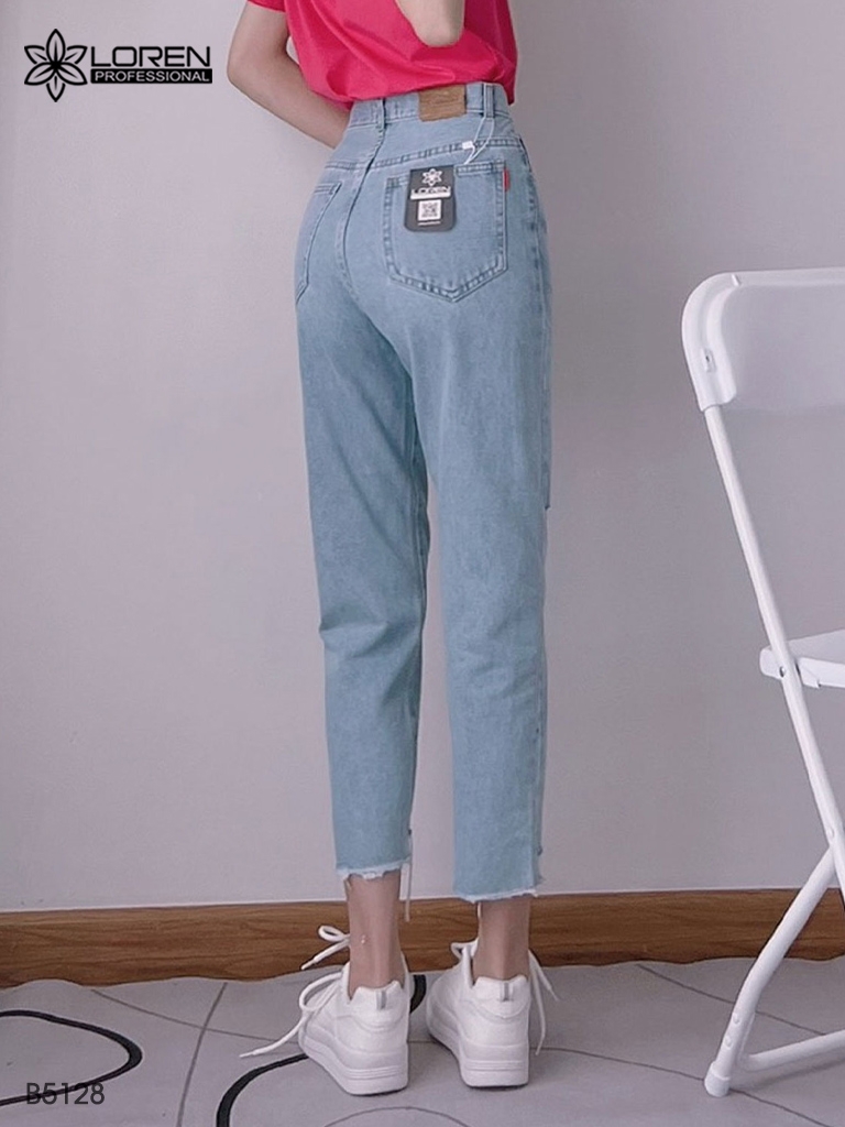 Quần jean baggy LOREN xẻ lai B5128
