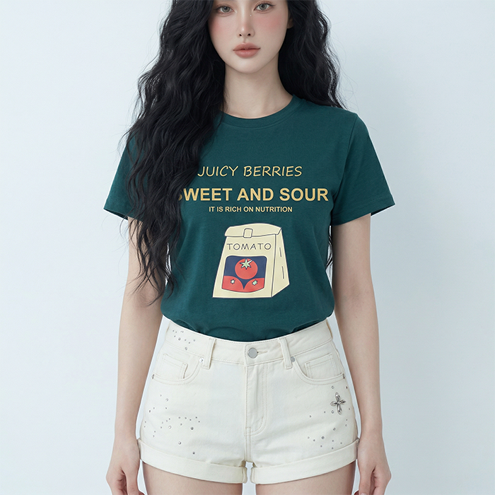 Áo thun nữ LOREN Regular Tomato A21091