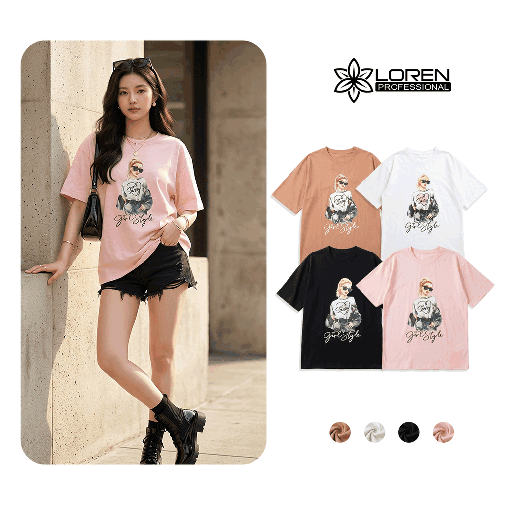 Áo thun nữ LOREN Taylo Girl Style A21075