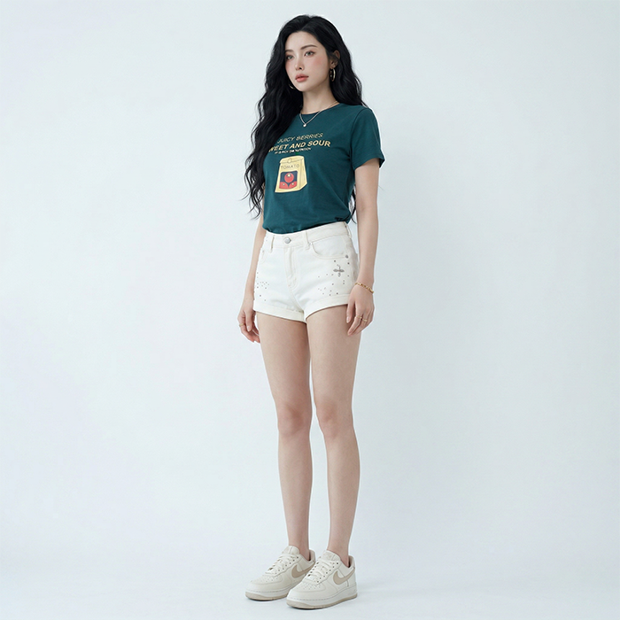 Áo thun nữ LOREN Regular Tomato A21091