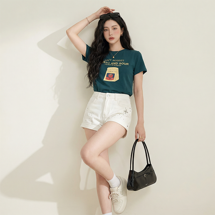 Áo thun nữ LOREN Regular Tomato A21091