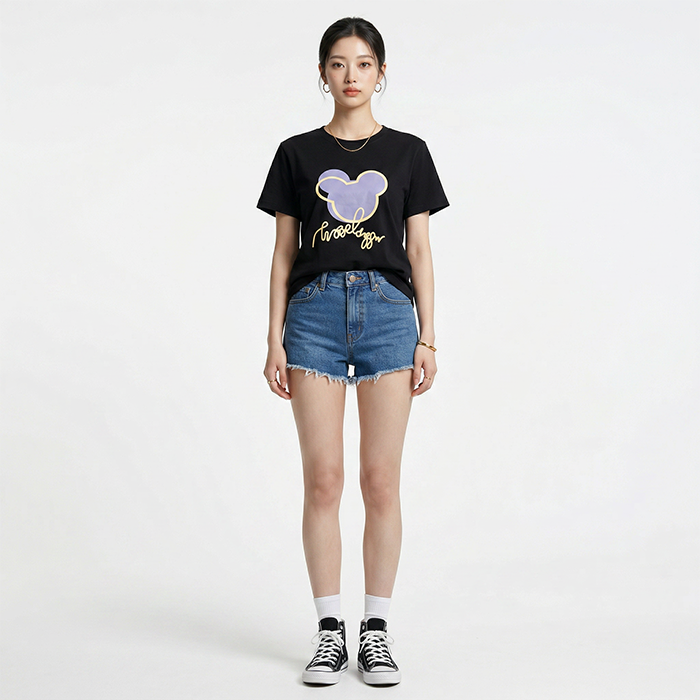 Áo thun nữ LOREN Regular mickey A21092