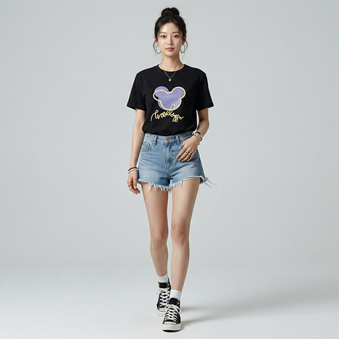 Áo thun nữ LOREN Regular mickey A21092