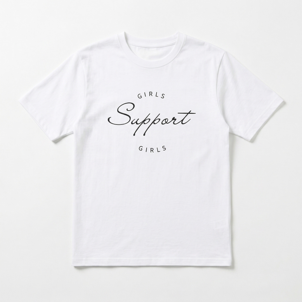 Áo thun nữ LOREN girls support trắng A2675