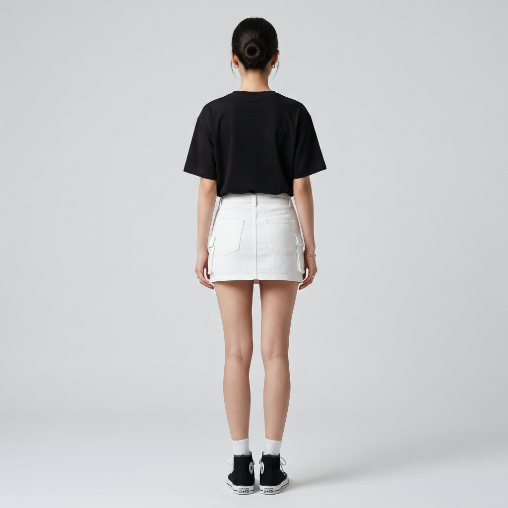 Áo thun nữ LOREN girls support đen A2676