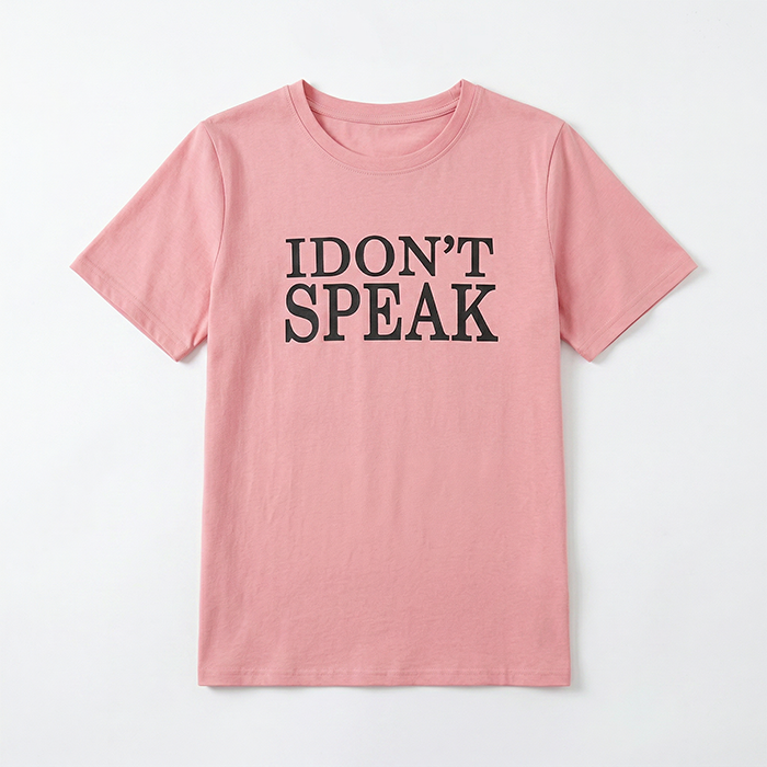 Áo thun nữ LOREN Speak ngắn tay A2965