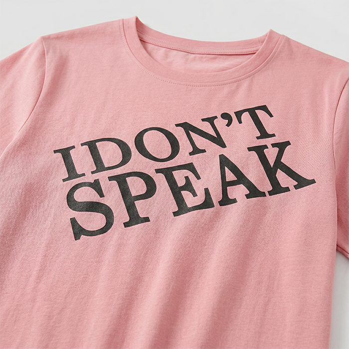 Áo thun nữ LOREN Speak ngắn tay A2965