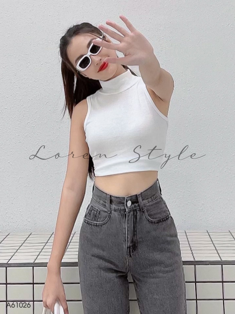 Áo nữ LOREN bo gân sát nách A61026