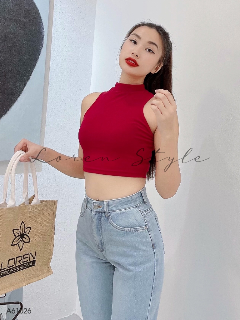 Áo nữ LOREN bo gân sát nách A61026