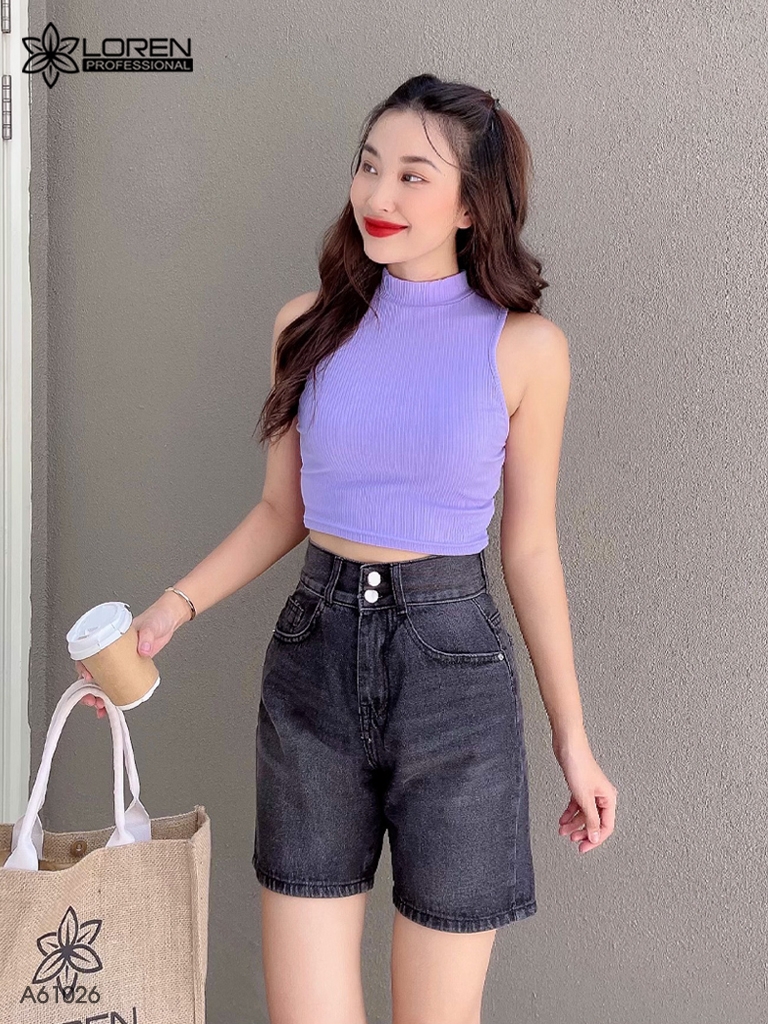 Áo nữ LOREN bo gân sát nách A61026