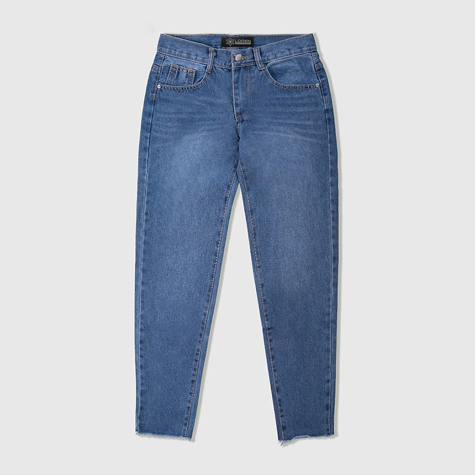 Quần jean baggy LOREN tua B51037