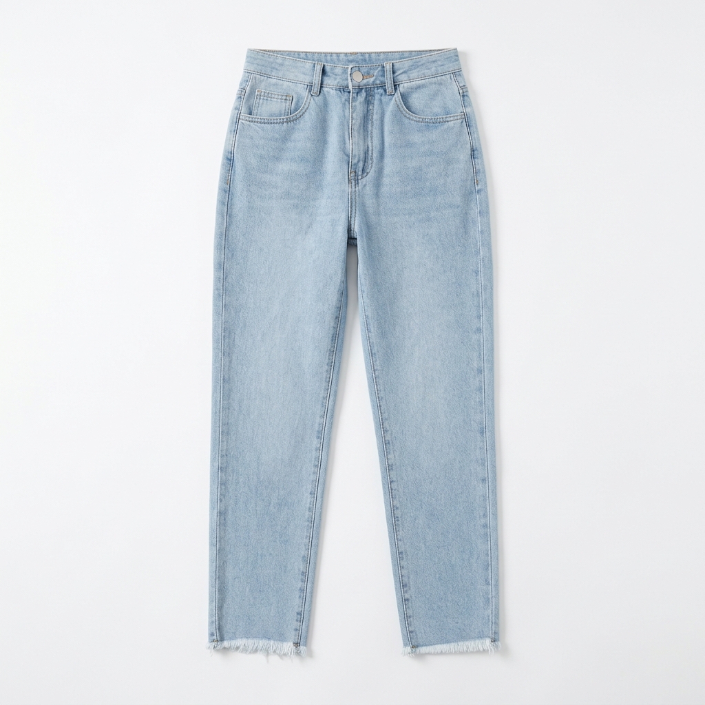 Quần jean baggy LOREN tua B51037
